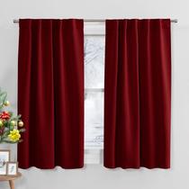 Par de cortinas PONY DANCE Red Blackout 107x114 cm