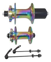 Par De Cubos Camaleão Barulhento K7 Bike Rainbow 36 Furos Par De Cubos Camaleão Barulhento K7 Bike Rainbow 36 Furos