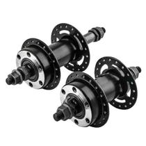 Par de Cubos de Aço Dianteiro e Traseiro 36F Com Rosca P/Freio a Disco Cubo Sem Blocagem