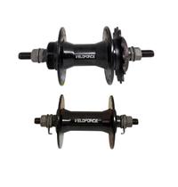 Par de cubos Veloforce Flip-flop com porca preto 36 furos