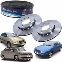 Par de Disco de Freio Dianteiro Ventilado Volkswagen Polo Polo Sedan Polo Classic D31C