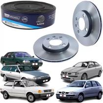Par de Disco de Freio Dianteiro Volkswagen Gol Parati Saveiro Santana Santana Quantum D31A
