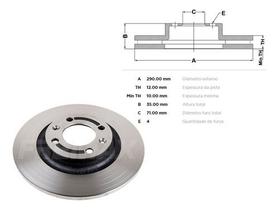 Par de DISCO FREIO CITROEN C4/DS4/DS5 1.6 TRAS.SOLIDO