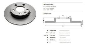 Par de DISCO FREIO VW GOLF/POLO/NEW BLEETLE TRAS SOLIDO