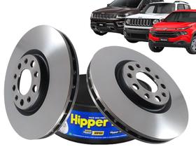 Par de Discos de Freio Dianteiro Toro Renegade e Compass HIPPER FREIOS HF720E