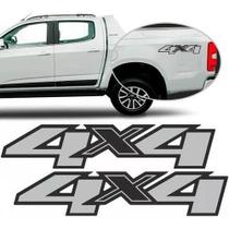 Par De Emblema Faixa Lateral 4X4 S10