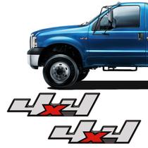 Par De Emblemas 4x4 F-4000 2016/ Adesivo Lateral Resinado Par De Emblemas 4x4 F-4000 2016/ Adesivo Lateral Resinado