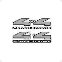 Par De Emblemas 4x4 Power Stroke Compatível Ranger Cromado Par De Emblemas 4x4 Power Stroke Compatível Ranger Cromado