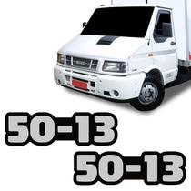 Par De Emblemas 50-13 Daily Iveco Adesivo Lateral Resinado