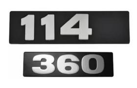 Par De Emblemas C/ Travas Scania 114 - 2 Peças Par De Emblemas C/ Travas Scania 114 - 2 Peças