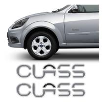 Par De Emblemas Class Ford Ka Fiesta 2003 Adesivo Resinado