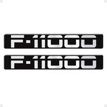Par De Emblemas Compatível F-11000 Adesivo Lateral Resinado Par De Emblemas Compatível F-11000 Adesivo Lateral Resinado