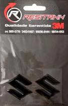 Par De Emblemas Resinados S Da Suzuki Bandit Preto Resitank