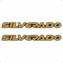 Par De Emblemas Silverado D20 00/ Adesivos Resinado