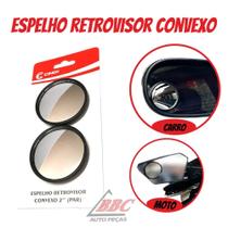 Par de Espelho Retrovisor Carro Moto Convexo Auxiliar Externo Para Pontos Cegos 5cm Par de Espelho Retrovisor Carro Moto Convexo Auxiliar Externo Para Pontos Cegos 5cm