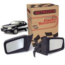Par De Espelho Retrovisor Com Controle Manual Retrovex Kadett 1989 A 1998 Kit845