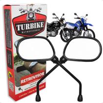 Par De Espelho Retrovisor Turbike Para Ybr 125 150 Factor Fazer Tenere Lander 250 Yamaha Até 2016