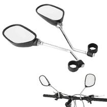 Par de Espelhos Retrovisores para Guidão Bike Bicicleta Universal com Refletor de Segurança Ampla Visão Ajustável