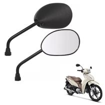 Par de Espelhos Retrovisores Universais Compatível com Honda Biz 125