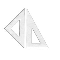 Par De Esquadro Acrilico Desenho Técnico 16 Cm -Fenix