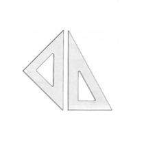 Par De Esquadro Acrilico Desenho Técnico 30 Cm - Fenix