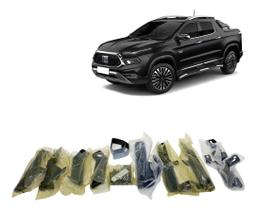 Par De Estribo Plataforma Alumínio Toro Fiat 7095206 Preto