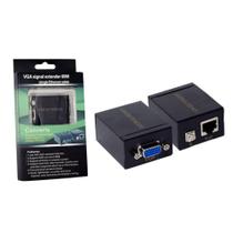 Par De Extensor Vga Via Cabo De Rede Com Áudio Até 60 Metros Par De Extensor Vga Via Cabo De Rede Com Áudio Até 60 Metros