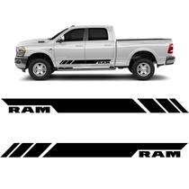 Par de Faixas Dodge Ram Decorativo Adesivo Lateral C/ Verniz Par de Faixas Dodge Ram Decorativo Adesivo Lateral C/ Verniz