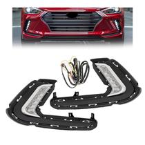 Par de Faróis de Neblina LED HECASA para Hyundai Elantra 2016-2018 Par de Faróis de Neblina LED HECASA para Hyundai Elantra 2016-2018