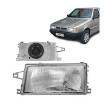 Par de farois de vidro Fiat Uno de 1991 a 2003 Par de farois de vidro Fiat Uno de 1991 a 2003