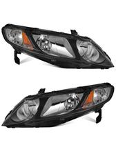Par de faróis WEELMOTO para Honda Civic 4 portas 2006-2011