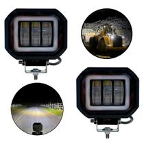 Par de farol de milha luz auxiliar de led 30w 10v-30v le-6702 p/ 4x4 off-road Par de farol de milha luz auxiliar de led 30w 10v-30v le-6702 p/ 4x4 off-road