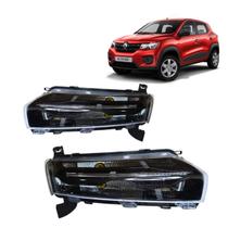 Par de Farol Superior Kwid Ano 2022 2023 2024 2025 LED DLR