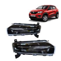 Par de Farol Superior Kwid Ano 2022 2023 2024 2025 LED DLR