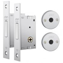 Par de Fechaduras 1001 Inox Auxiliar - Stam Par de Fechaduras 1001 Inox Auxiliar - Stam
