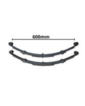 Par de feixe de molas 4 lâminas 60cm padrão Carretinha (2 unidades) carretinhas reboque