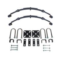 Par de feixe de molas + kit fixação (Jumelo) Carretinha reboque suspensão feixes grampo U Par de feixe de molas + kit fixação (Jumelo) Carretinha reboque suspensão feixes grampo U