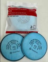 Par de filtro p2 para respirador 7600 - protecface - ref 7020 Par de filtro p2 para respirador 7600 - protecface - ref 7020