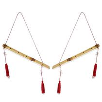 Par de Flautas de Bambu Feng Shui (42cm) - Ativação do Chi