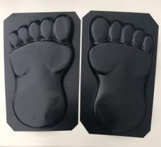 Par de Formas em Abs P/Gesso ou Cimento - Pisante Pé Grande
