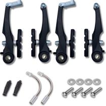Par De Freio V-brake Alumínio Para Bicicleta Bike Mtb Gta Par De Freio V-brake Alumínio Para Bicicleta Bike Mtb Gta