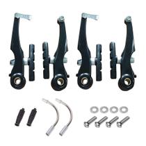 Par de Freio V-Brake em Alumínio Preto Completo para Bicicleta Par de Freio V-Brake em Alumínio Preto Completo para Bicicleta