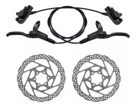 Par de Freios Hidráulico Gta Completo Com Discos Par bike