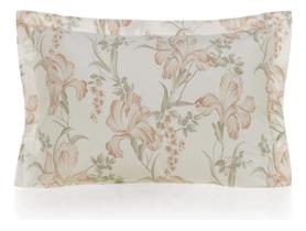 Par De Fronha 200 Fios Karsten 50x70 Amelia Branco Floral