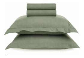 Par De Fronha 50x70 Tesso Da Karsten Cor Verde 100% Algodão Verde