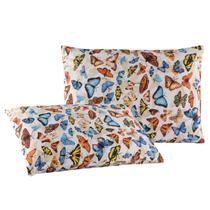 Par de Fronha Estampada de Malha 100% Algodão com Zíper Bege