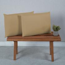 Par de Fronha Travesseiro 400 Fios Aveludado (2 Fronhas) Liso 50CM x 70CM Toque Macio