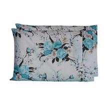 Par de Fronhas 100% Algodão Ponto Palito Estampadas Esmeralda Tiffany Par de Fronhas 100% Algodão Ponto Palito Estampadas Esmeralda Tiffany