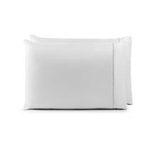 Par De Fronhas 70cm X 50cm 2 Peças Laura 100% Poliéster Toque Percal 200 Fios Cor:branco