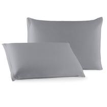 Par de Fronhas C/ Zíper Malha 100% Algodão Lisas